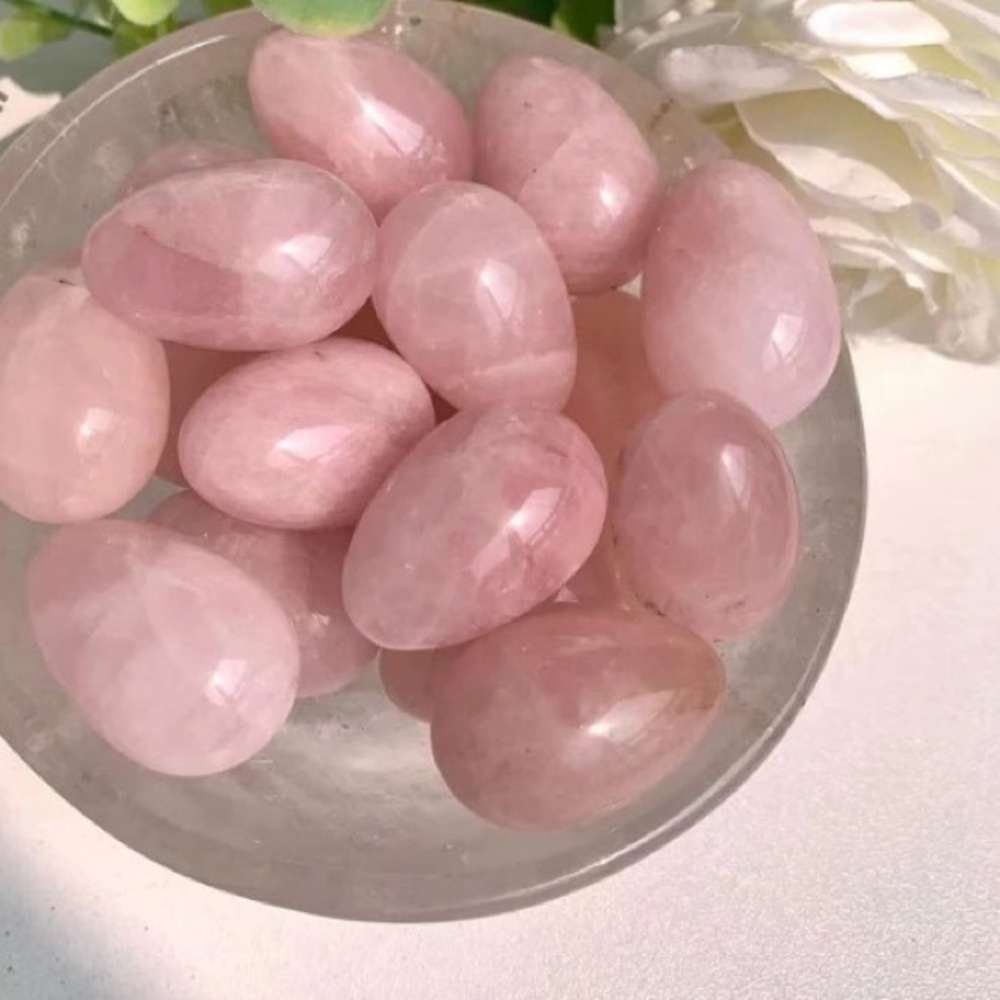 Rose quarts mini egg crystal